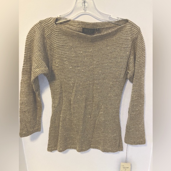 Bill Blass Women’s Pullover Sweater, Tan/White, Small - Picture 1 of 7